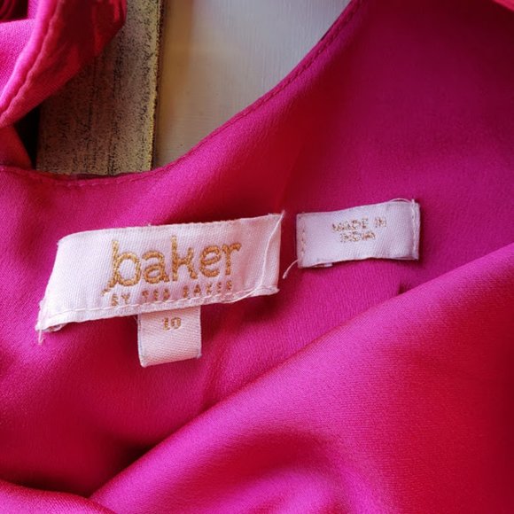 Ted Baker Girls Fancy Pink Floral Flared Dress 10 - Picture 5 of 9